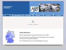 Tablet Screenshot of beckertransporte.de